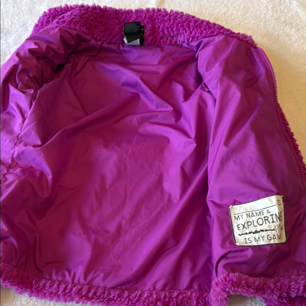 The North Face Kids' Purple Fleece Jacket - Picture 3 of 4